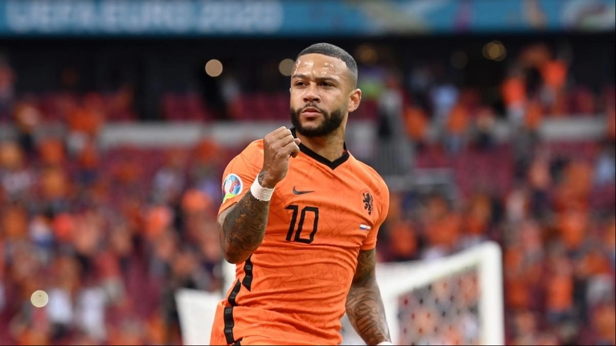 Memphis Depay, delantero holandés que se encuentra en la agenda del Rayo Vallecano