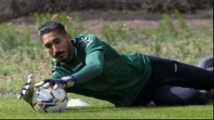 Álvaro Valles, goalkeeper for Las Palmas who could be the new goalkeeper for Real Betis.